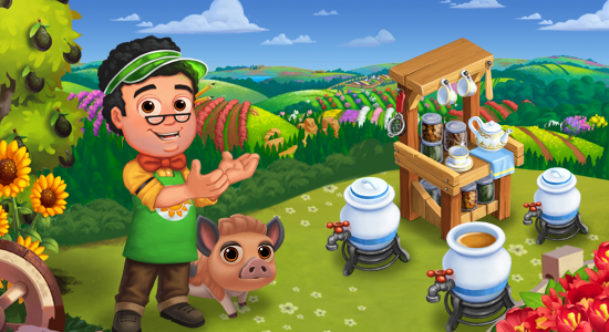 Farmville 2 Tea Brewing Bar